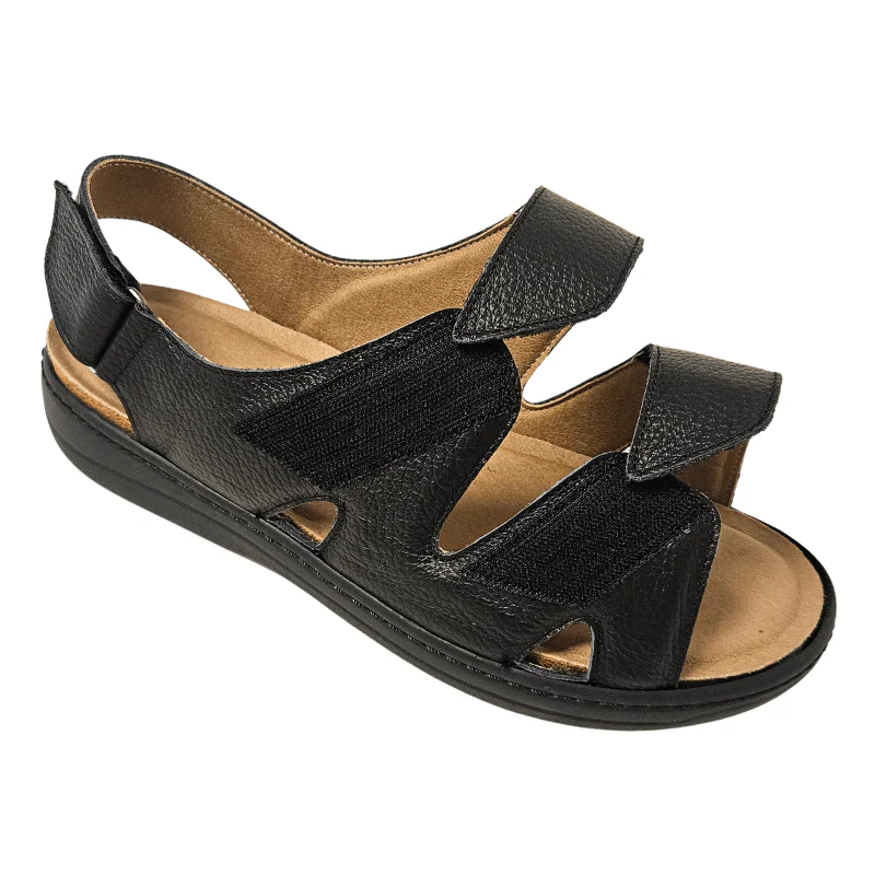 Tecnica herresandal med velcro - Sort - Billede 4