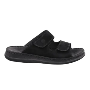 Rohde herreslipper med velcro - Sort