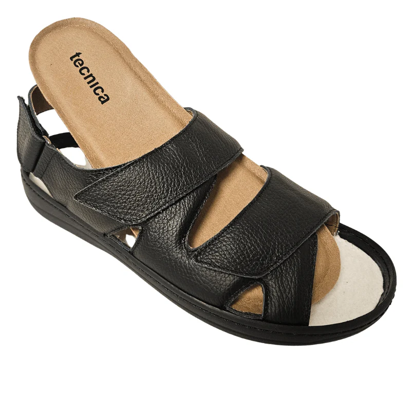 Tecnica herresandal med velcro - Sort - Billede 5