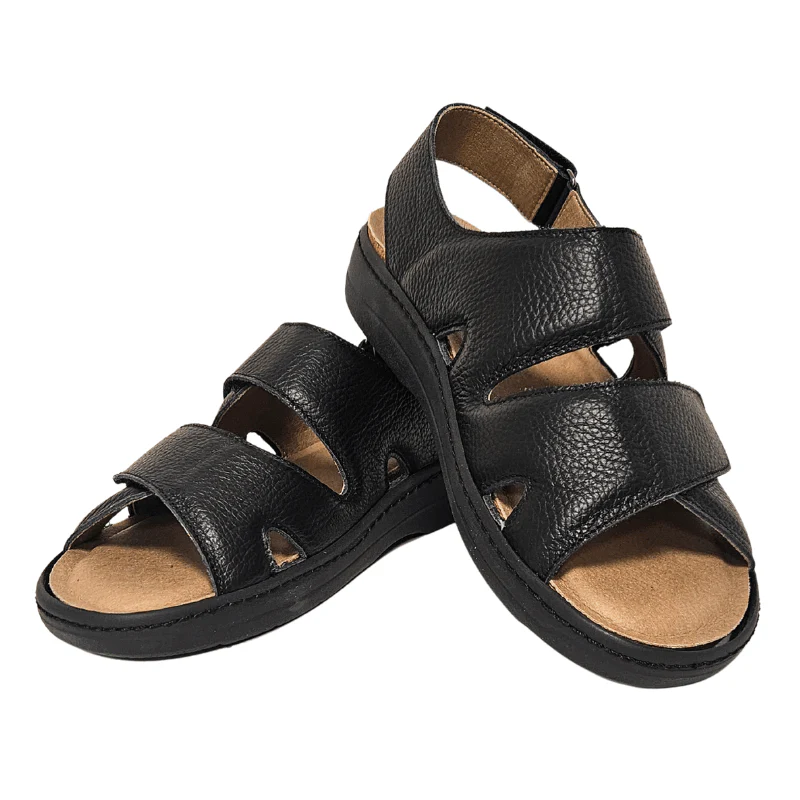 Tecnica herresandal med velcro - Sort - Billede 3